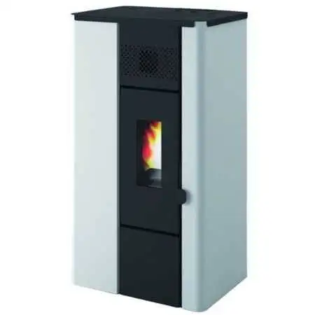 Noa - 6.3 kW white pellet stove Punto Fuoco - 1