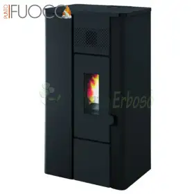 Noa - Poêle à pellets noir gaufré 6,3 Kw Punto Fuoco - 1