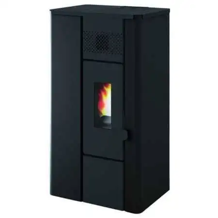 Noa - Stufa a pellet da 6.3 Kw nero goffrato Punto Fuoco - 1