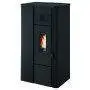 Noa - 6.3 Kw embossed black pellet stove Punto Fuoco - 1