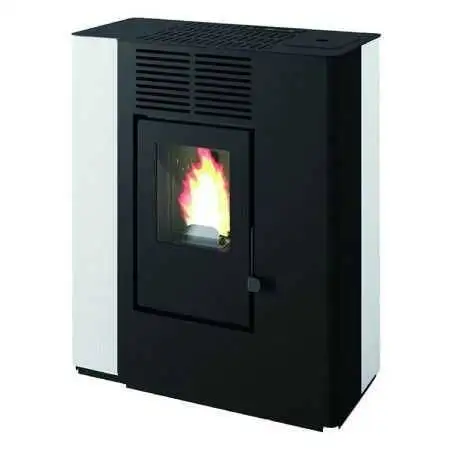 Nella - Sobë peleti me kanale të bardha 9.4 kW Punto Fuoco - 1
