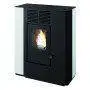 Nella stufa a pellet canalizzata 9.4 kW bianco