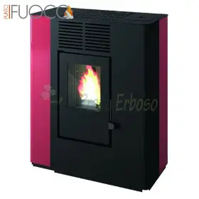 Sobă pe peleți Nella - 9,4 kW cu conducte roșii Punto Fuoco - 1