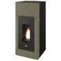 Ilaria Hydro 17.5 kW hydro pellet stove in dove gray