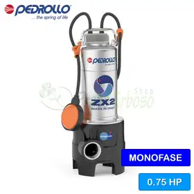 ZXm 2/40 (10m) - Electrobomba sumergible VORTEX para aguas sucias 0,75