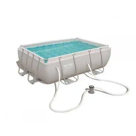 56456 - PISCINA RECTANGULAR DE ACERO POTENTE 4.12 xh 1.22 m