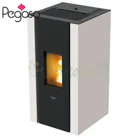 Soba pe peleti Elane 9,0 - 8,5 kW, alba Pegaso - 1