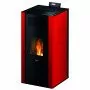 Mira 22 - 22 kW hydro pellet stove, red