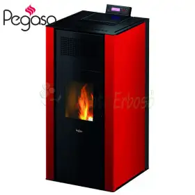 Stufa me hidropelet Mira 22 - 22 kW, e kuqe