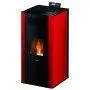 Mira 22 stufa a pellet hydro 22 kW rossa