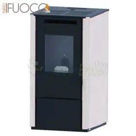 Sobë Vania - 9,5 kW me pelet të bardhë Punto Fuoco - 1