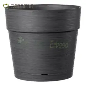 Save pot - 20 cm round anthracite pot
