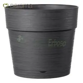 SAVE R VASE anthracite - 29 cm round vase anthracite Deroma - 1