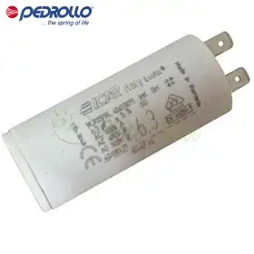 Condensateur 6 F - 6,3 micro farad 450 VL Pedrollo - 1