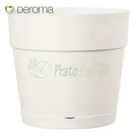 SAVE R POT blanco - Jarrón redondo blanco 38 cm Deroma - 1