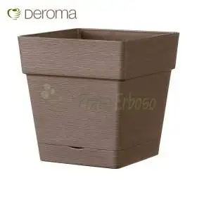 QUADRO SAVE R camel - vaza patrata 17 cm camel Deroma - 1