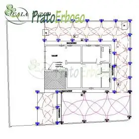 Irrigation project for lawns up to 500 m2