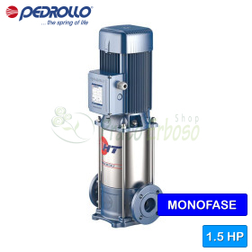 Pompe électrique multicellulaire verticale monophasée HTm 3/5 - 1,5 HP Pedrollo - 1