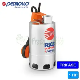 RX 4/40 - Pompë elektrike trefazore VORTEX 1 HP për ujë të ndotur